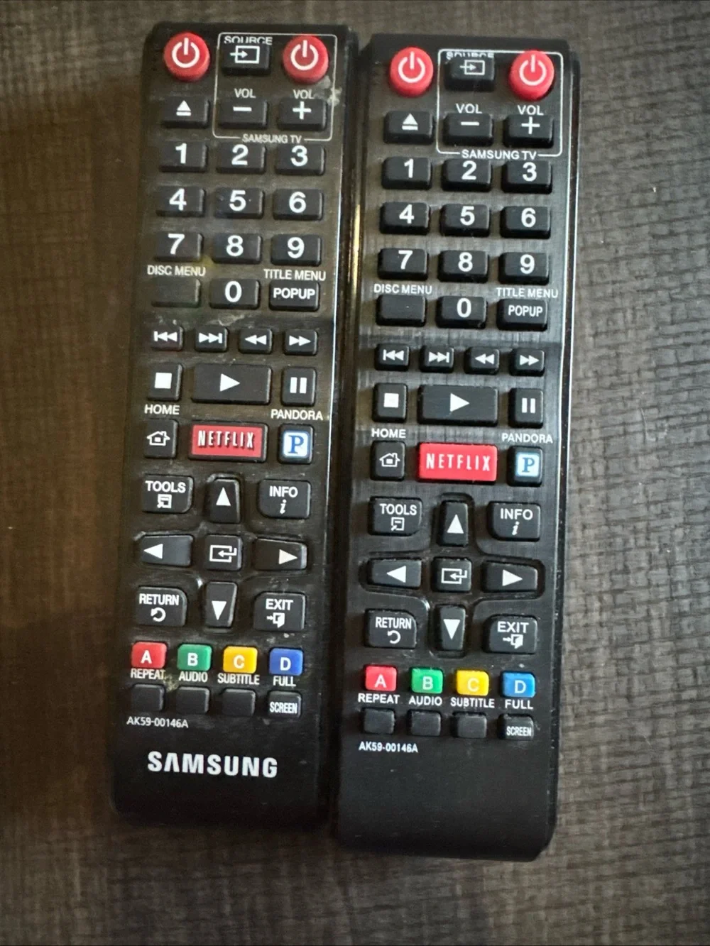 Original Samsung AK59-00146A / AK5900146A Blu-Ray Remote And A Spare Remote